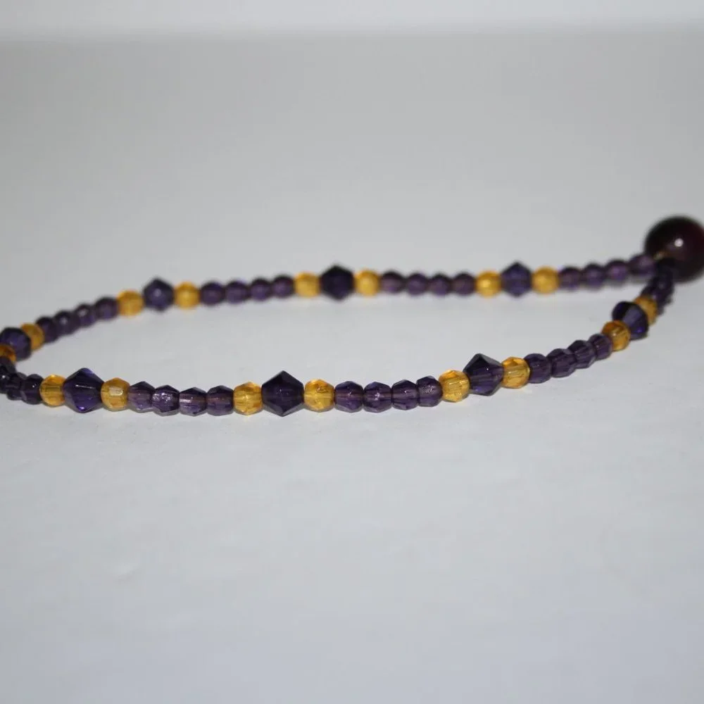 Beautiful glass beaded ankle bracelet 9